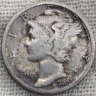 1927 S Mercury Dime VG/Fine : Low Mintage 4.8M (6K Left) - .9 Fine Silver Coin