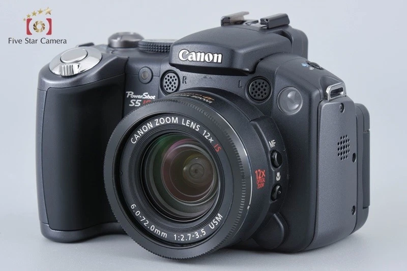 Canon PowerShot S5 IS Black 8.0 MP Digital Camera [Excellent] - Image 2 of 4