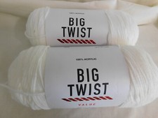 Big Twist Value lot of 2 White Dye Lot 653530