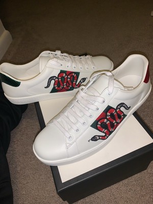 gucci men's snake sneakers