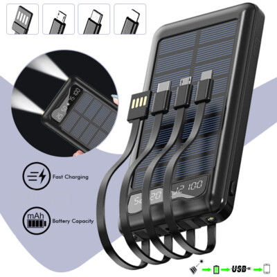 Solar Solarpanel Power Bank Tragbares Handy Ladegerät Panel Outdoor Camping DHL