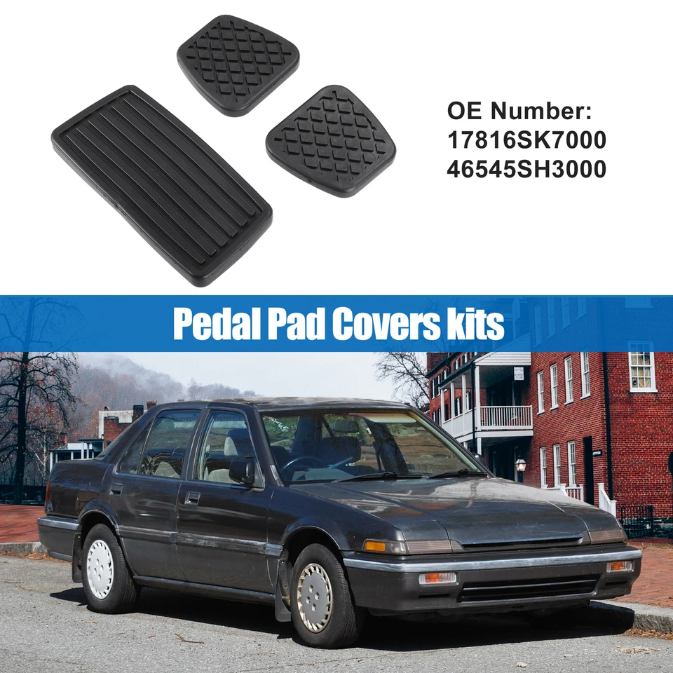 1 Juego Fundas Almohadilla Pedal Coche Honda Civic 1990-2000 Nº17816SK7000/46545SH3000 Foto 3 de 4