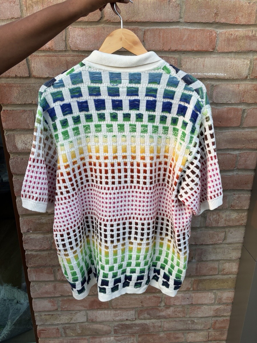 Supreme Gradient Grid Zip Up Polo | eBay UK