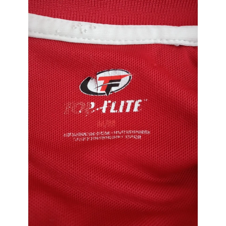 Camisa de golf ligera roja Top Flite para hombre talla grande Foto 3 de 4
