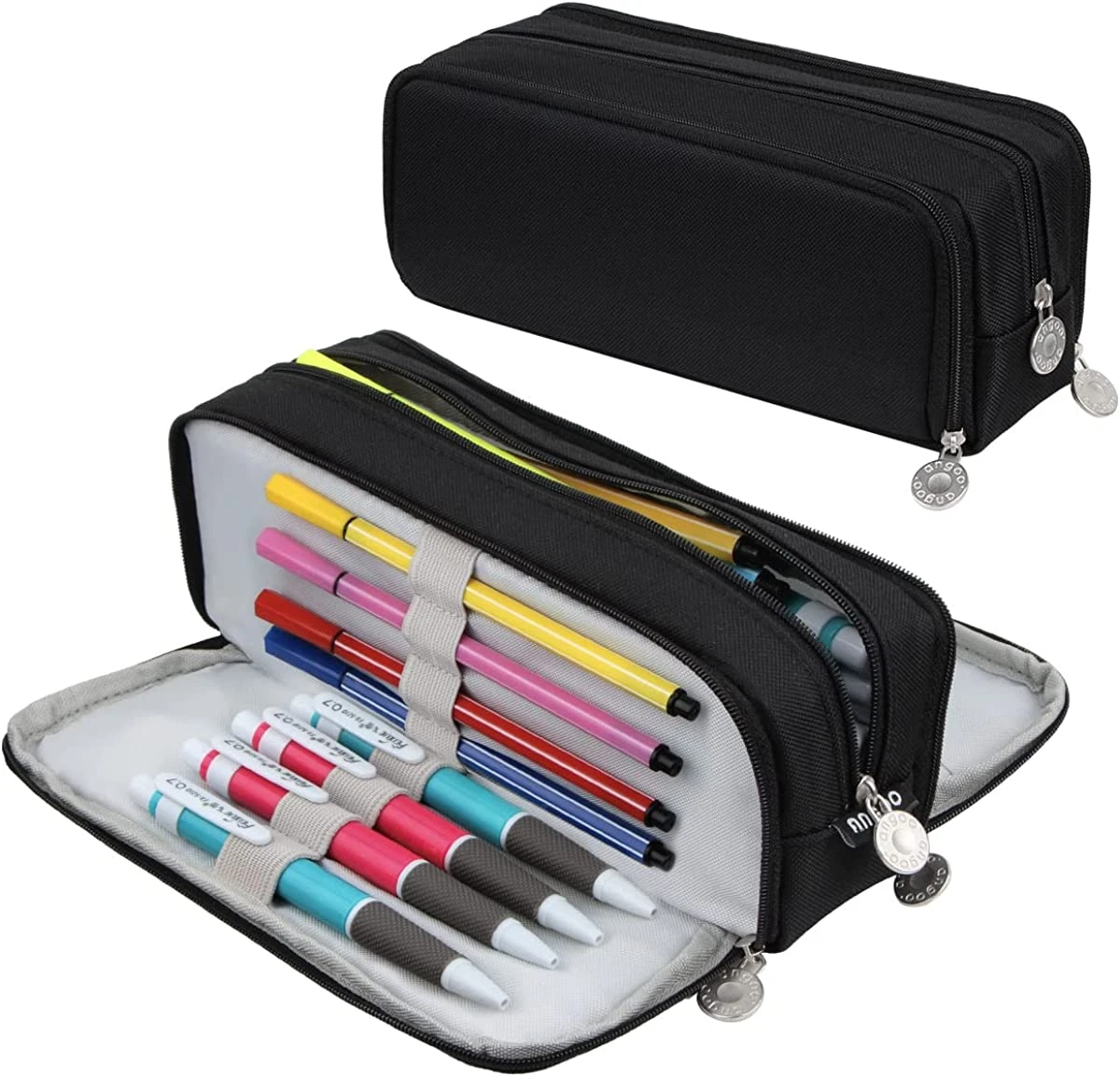 Pencil Case Large Capacity Pencil Bag 3 Compartment Pencil Pouch Big  Storage Pen