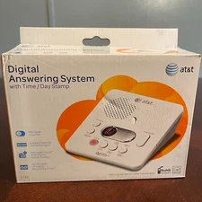 AT&T 1740 Digital Answering Machine System Time/Day Stamp 60 Min Recording New