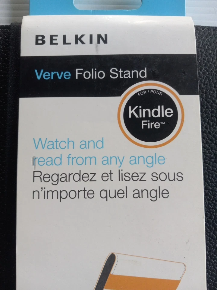 Kindle Fire - Belkin Verve Folio Soporte Multi Posición Estuche de Cuero Negro Foto 4 de 4