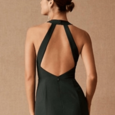 NWT BHLDN SEREPHINA CREPE MAXI DRESS Forest Size 10 | eBay
