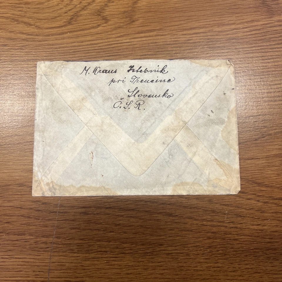 Bratislava Slovakia 1925 Cover To NYC NY USA #L66 - Image 2 of 2