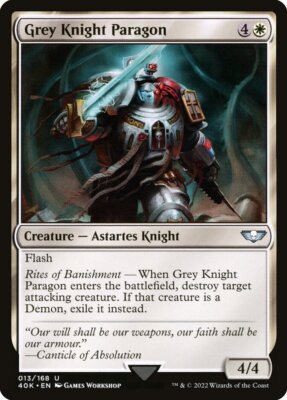 1x Grey Knight Paragon - NM - Warhammer 40,000 - SPARROW MAGIC MTG