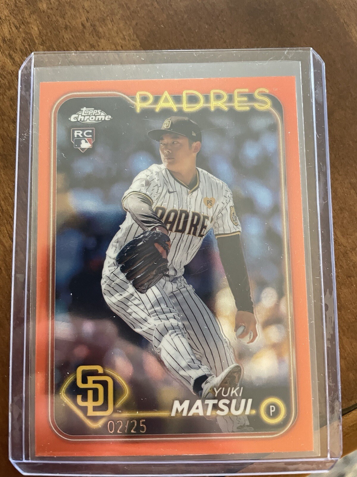 2024 Topps Chrome - Orange Wave Refractor #116 Yuki Matsui 02 /25 (RC)