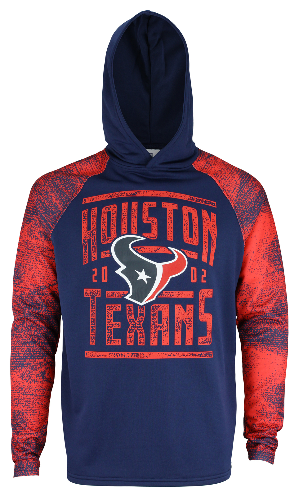 Легкая толстовка-пуловер Zubaz NFL Mens Houston Texans со статичными рукавами