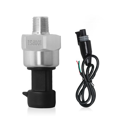 #ad 1 8quot;NPT Thread Pressure Sensor 100PSI 5V DC for Oil Fuel Gas Water Air Pressure $15.59