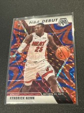 2019-20 Panini Mosaic Kendrick Nunn Reactive Blue Parallel NBA Debut Rookie NM