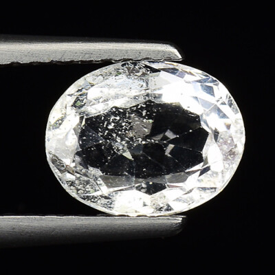 1.70CTS -GLORIOUS LUSTER NATURAL WHITE TOPAZ  LOOSE GEMSTONES WATCH VIDEO 