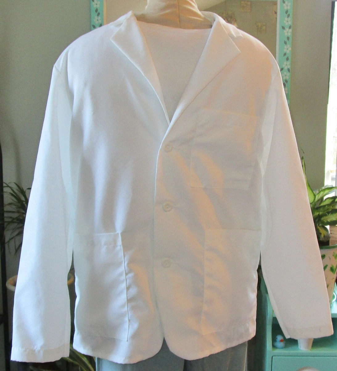 Medline Consultant L/S Lab Coat 3 Pocket 29 Length White Sizes XL to 3X |  eBay