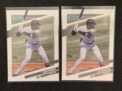 2021 Donruss Baseball Luis Robert & La Pantera SP Name Variation #143 White Sox