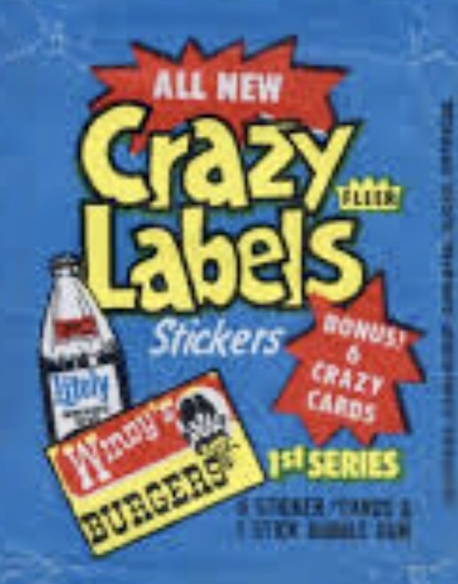 【大特価】Silly Walks Label 8枚14曲セット 1979 Fleer Crazy Labels 1st Series Complete Your Set U PICK like