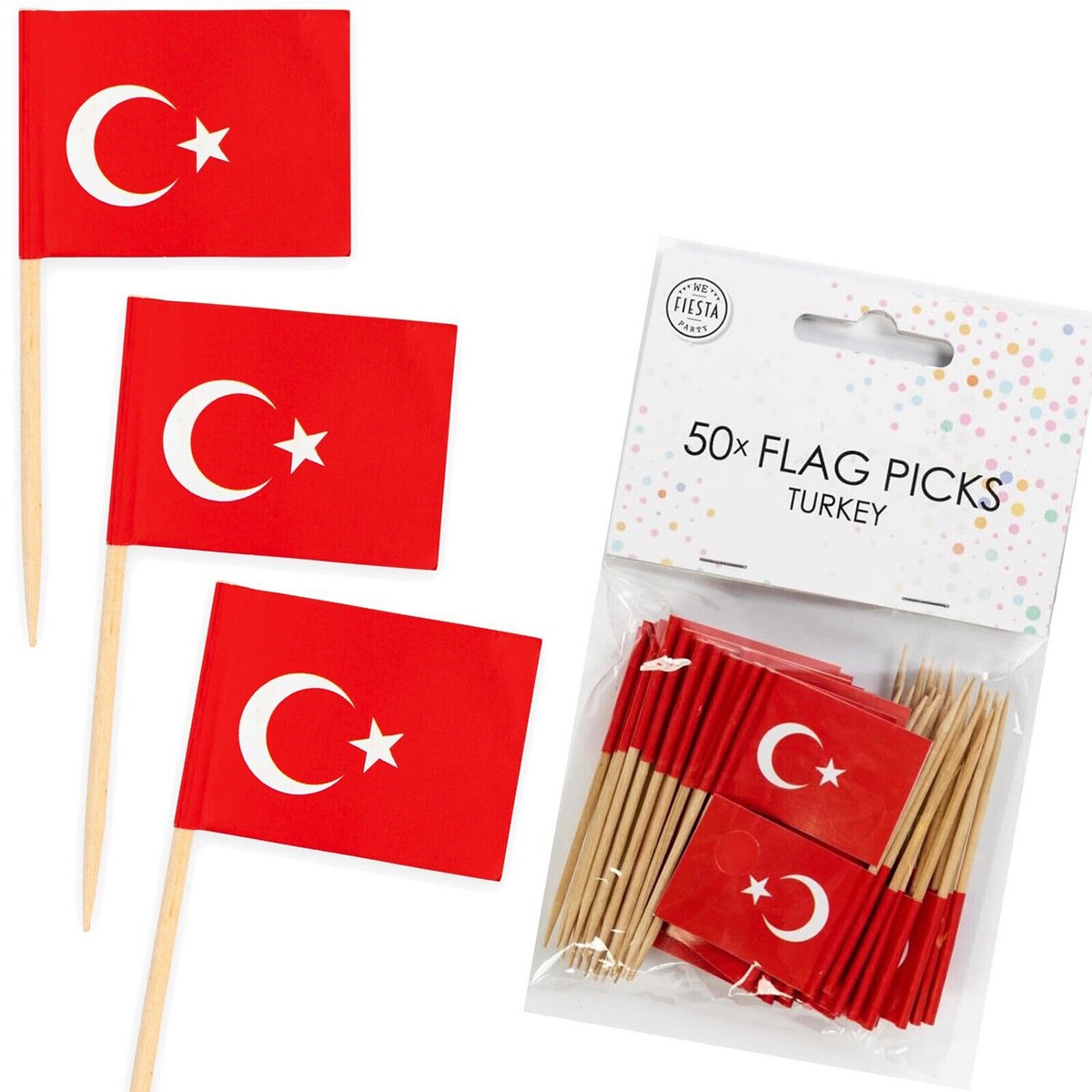 TÜRKEI - Party Geschirr Deko Turkey Mottoparty Lä Produktbild-Vorschau 5