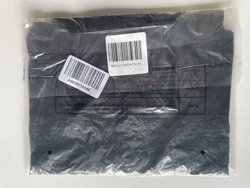 *NIP* Torrid Cotton Mid Rise Brief Lace Trim Panty Size 2 Black On Black - Image 3 of 4