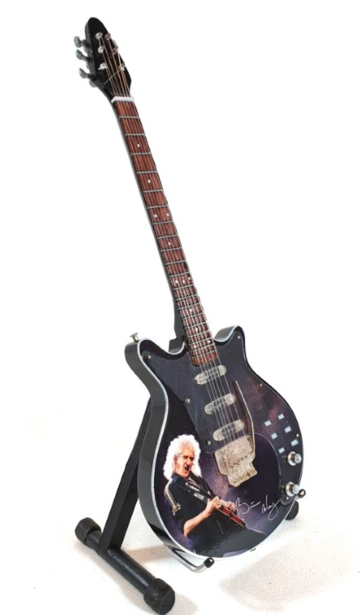 Mini Guitar Brian May Queen Tribute Wood Accesories Gift For