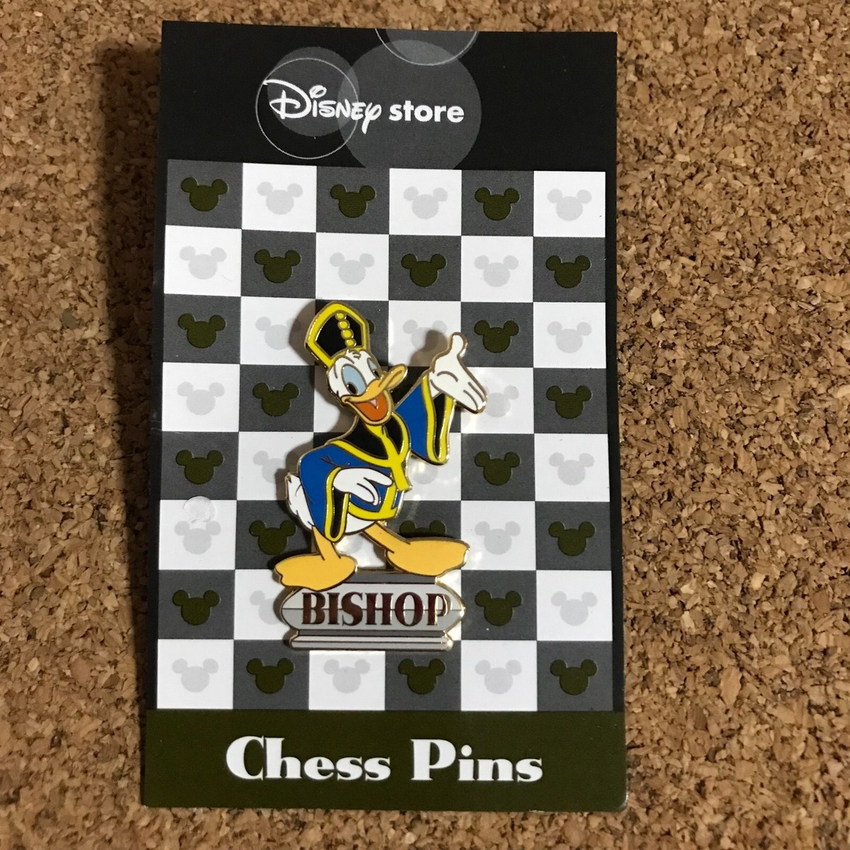 Pin 29377 Japan Disney Store Donald Duck Silver Bishop Chess JDS