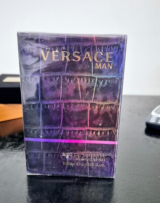 Herren Parfum Versace Man Eau De Toilette Neu im Blister 100 ml