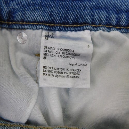 Style & Co High Rise Frayed Hem Ripped Denim Bermuda Shorts 16, Santa Ana #8052 - Picture 9 of 9