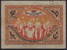 [19778] - NOTGELD BIELEFELD, Stadt-Sparkasse, 50 Millionen Mark - aus Papier -, 