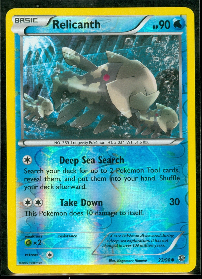 Pokemon RELICANTH 23/98 - XY Ancient Origins - Rev Holo - MINT