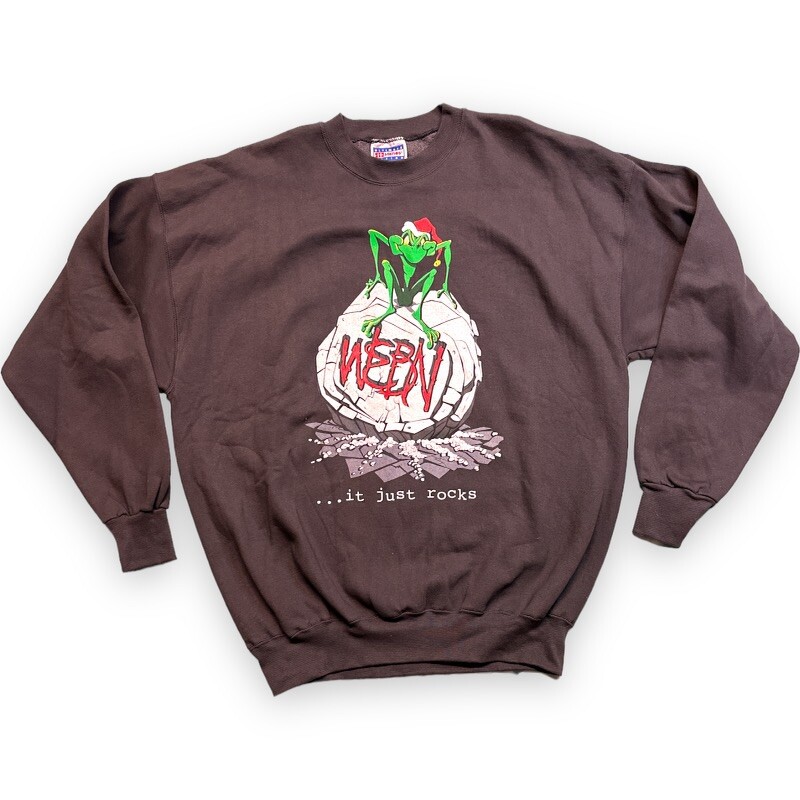 VINTAGE WEBN CINCINNATI ROCK RADIO STATION CHRISTMAS CREWNECK