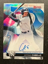 2020 Bowman's Best Best of '20 Autograph Blue Refractor Antonio Cabello 124/150