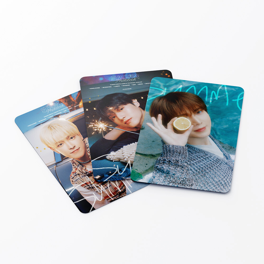 55pcs Kpop Ateez Paper Lomo Photo Cards Summer Photobook