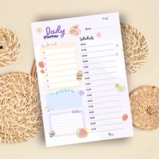 Cute Daily Planner   / Kawaii Pastel Organizer / Undated Schedule To-Do