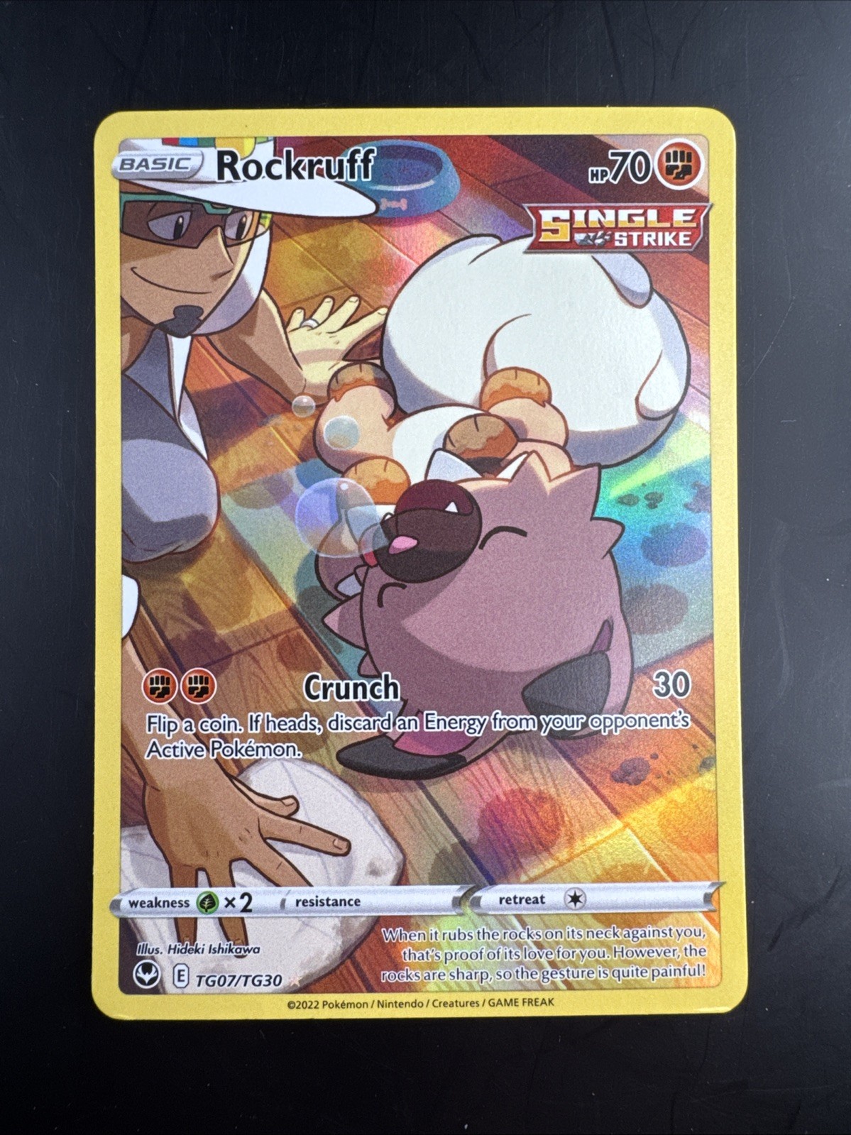 Rockruff TG07/TG30 Silver Tempest Trainer Gallery - NM