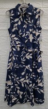 New Calvin Klein Collared Floral Midi Dress Women's US Size 4