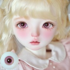 1/3 1/4 1/6 1/8 1/12 Rose-red Flash Eyes Shiny Doll"s Eyeballs For BJD Doll
