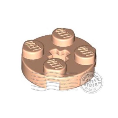 2x LEGO 4032 Runde Platte 2x2 Haselnuss hell | 6384589