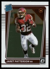 2021 Donruss Optic Jaret Patterson Rookie Washington Football Team #297 B