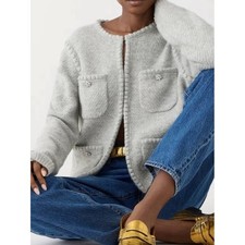 J. Crew Odette Sweater Lady Jacket with Jewel...