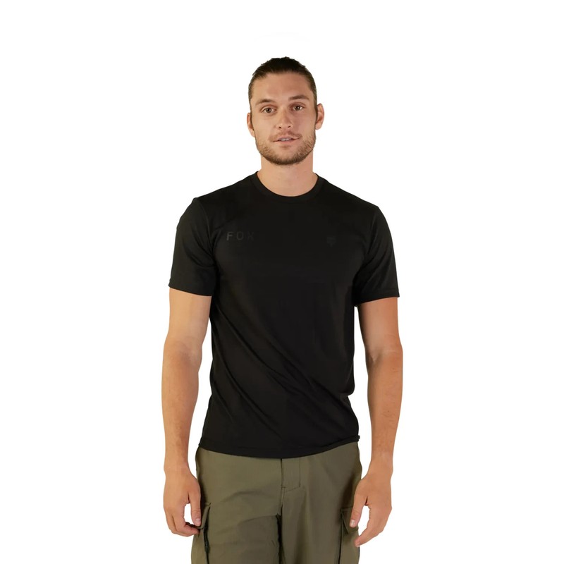 Fox Racing Wordmark SS Tech Tee BNWT Black 31890-001 Medium