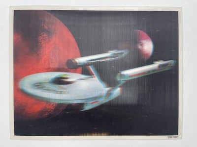 Star Trek TOS Lenticular NCC-1701 U.S.S. Enterprise Penny Game   1968