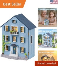 Dollhouse Miniature DIY House Kit Creative Room with Furniture for Romantic V...