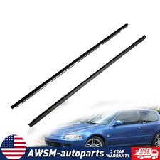 For 1992-1995 Honda Civic Door Weather Strip Window Belt Seal Molding Trim Lh Rh For 1992-1995 Honda Civic Door Weather Strip Window Belt Seal Molding Trim Lh Rh