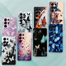 For Samsung Galaxy S26 Ultra S25 S24 S23 S22 Butterfly Soft TPU Case Skin Cover