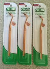 BRAND NEW SEALED Lot of 3 Sunstar GUM Stimulator Rubber Tips