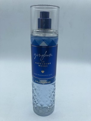 Bath and Body Works Fine Fragrance Mist 8 fl oz Gingham Blue Bottle Perfume NEW