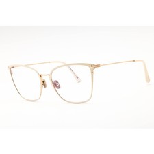 Tom Ford Unisex Eyeglasses Cat Eye Shape Metal Full Rim Frame FT5839-B 025