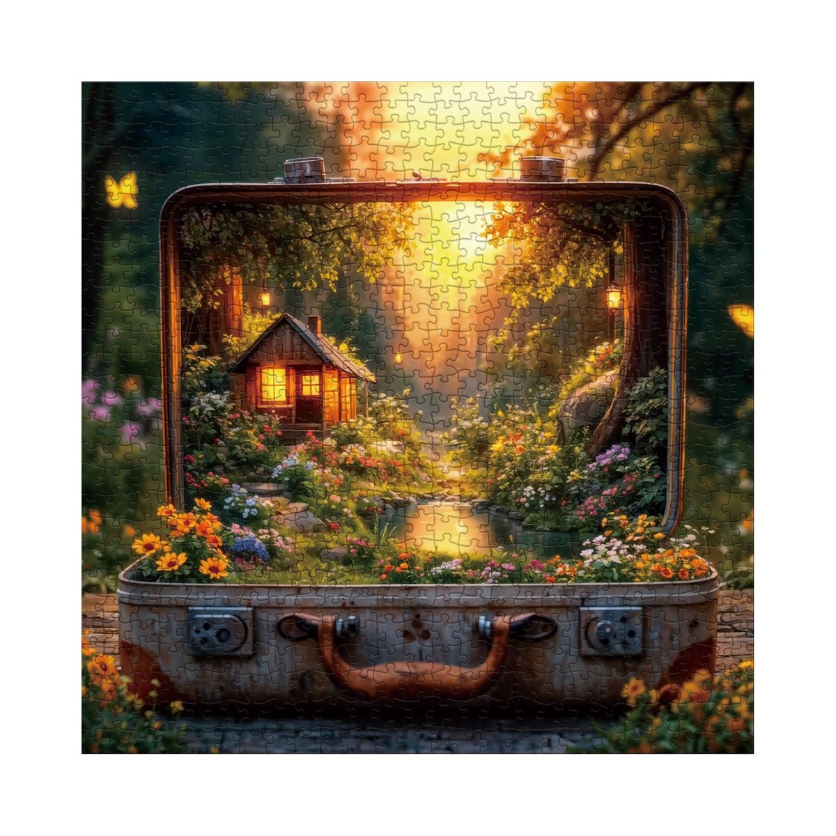 1000 Piece Puzzle Fantasy Forest Sunset Jigsaw For Adults Magic