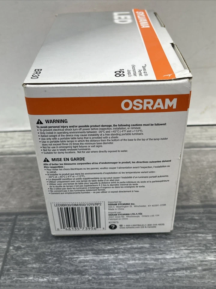 Sylvania LED Light Bulbs Dimmable 650 Lumens , 9 Watts, 2 Pack. {105}. - Image 3 of 4